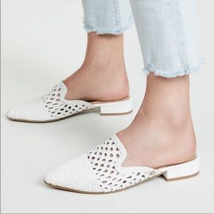 Sam Edelman white leather mules. Size 7.5.